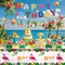 Hawaiian Birthday Party Decorations Hibiscus Flower Birthday Banner Honeycomb